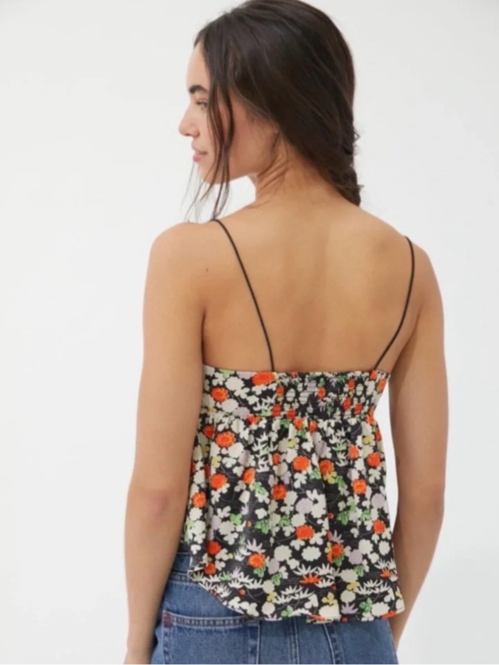 URBAN OUTFITTERS Floral Spaghetti-Strap Peplum Top
LIKE NEW ORIGINAL PRICE - Picture 4 of 13